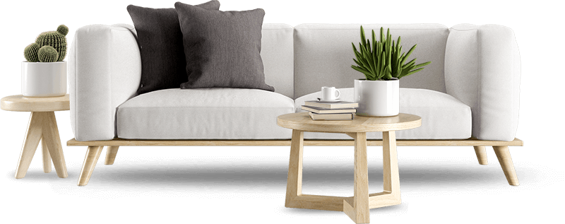 Sofá limpo e renovado após higienização Top Limp